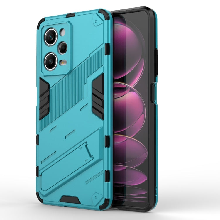 For Xiaomi Redmi Note 12 Pro 5G China / Note 12 Pro 5G Speed Punk Armor 2 in 1 PC + TPU Phone Case with Invisible Holder