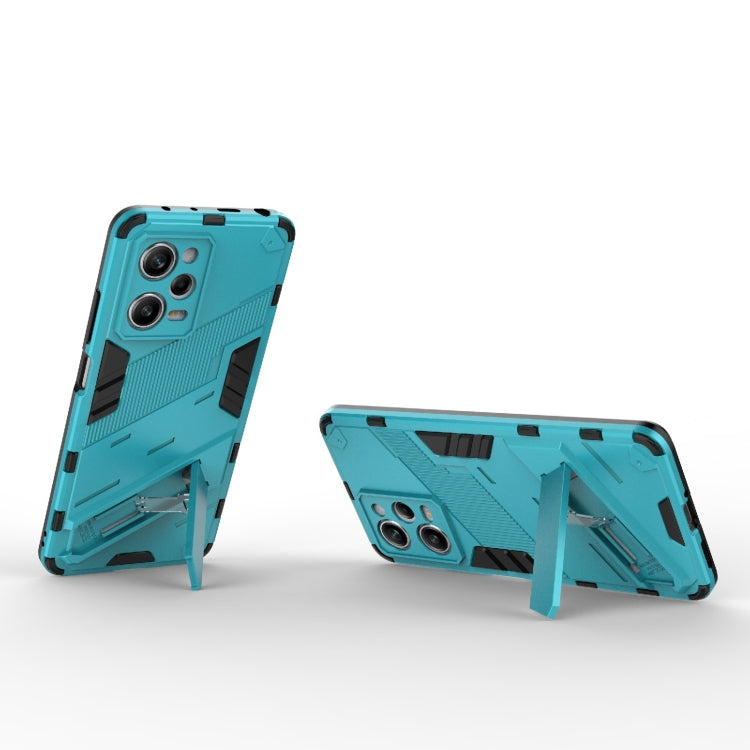 For Xiaomi Redmi Note 12 Pro 5G China / Note 12 Pro 5G Speed Punk Armor 2 in 1 PC + TPU Phone Case with Invisible Holder