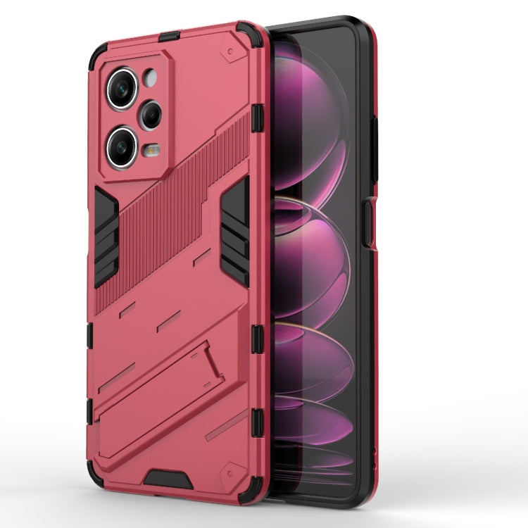 For Xiaomi Redmi Note 12 Pro 5G China / Note 12 Pro 5G Speed Punk Armor 2 in 1 PC + TPU Phone Case with Invisible Holder