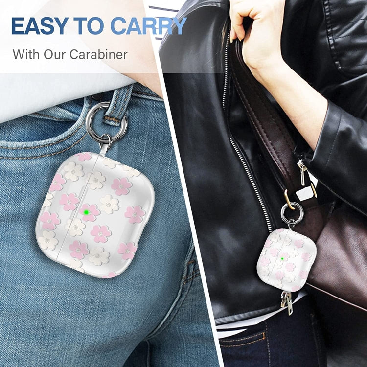 For AirPods 3 Glitter Four-color Flower Earphone Protective Case