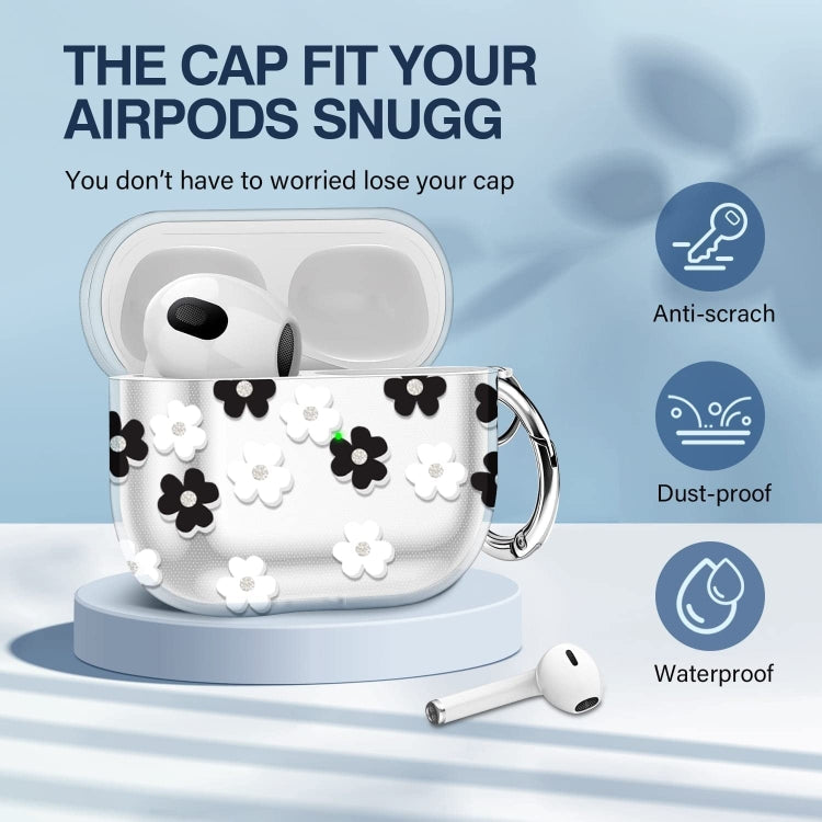 For AirPods 3 Glitter Four-color Flower Earphone Protective Case