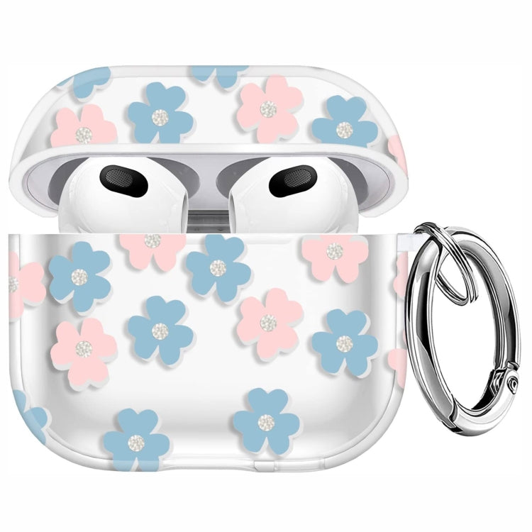 For AirPods 3 Glitter Four-color Flower Earphone Protective Case