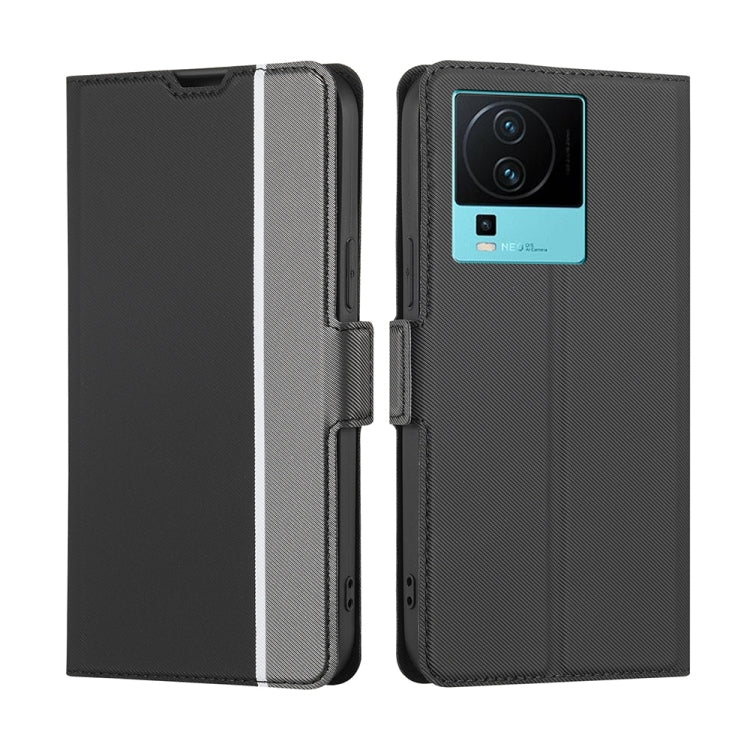 For vivo iQOO Neo7 Twill Texture Side Buckle Leather Phone Case