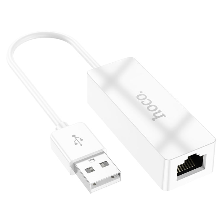 hoco UA22 Acquire USB Wired 100 Mbps Ethernet Adapter(White)