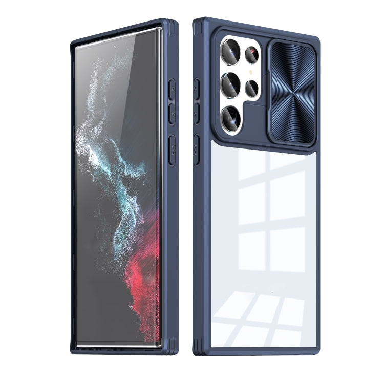 For Samsung Galaxy S22 Ultra 5G 360 degree Full Coverage Sliding Camshield Phone Case