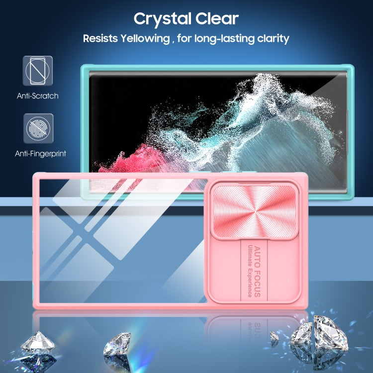 For Samsung Galaxy S22 Ultra 5G 360 degree Full Coverage Sliding Camshield Phone Case