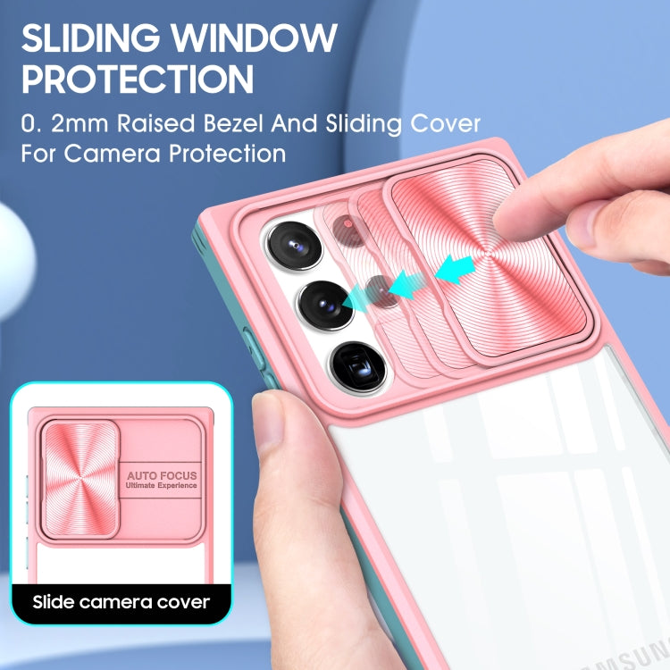 For Samsung Galaxy S22 Ultra 5G 360 degree Full Coverage Sliding Camshield Phone Case