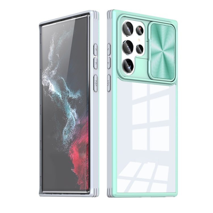 For Samsung Galaxy S22 Ultra 5G 360 degree Full Coverage Sliding Camshield Phone Case