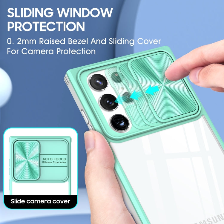 For Samsung Galaxy S22 Ultra 5G 360 degree Full Coverage Sliding Camshield Phone Case