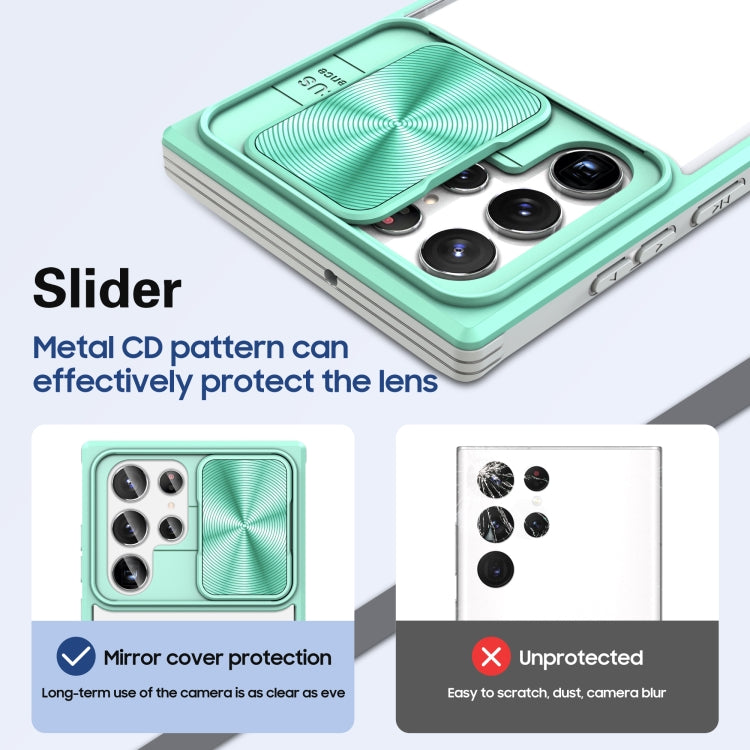 For Samsung Galaxy S22 Ultra 5G 360 degree Full Coverage Sliding Camshield Phone Case