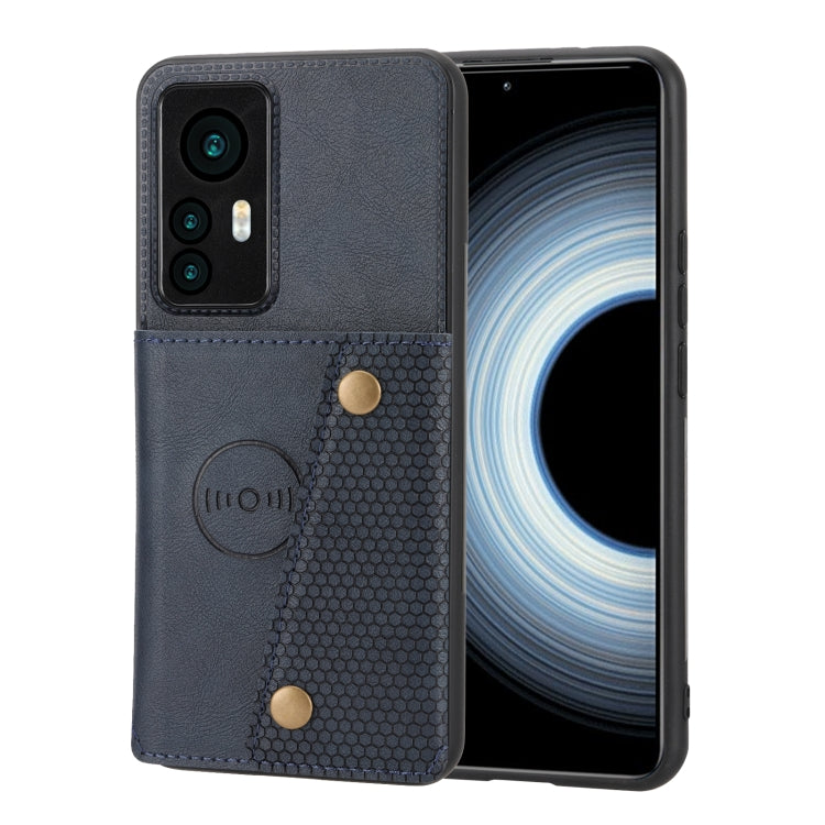 For Xiaomi 12T Pro Double Buckle Card Slots Magnetic Phone Case