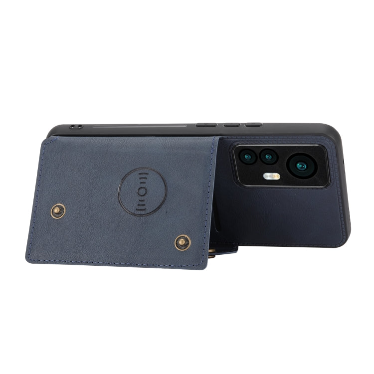 For Xiaomi 12T Pro Double Buckle Card Slots Magnetic Phone Case