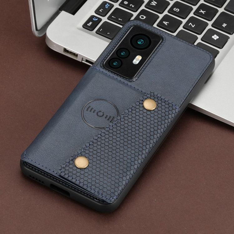 For Xiaomi 12T Pro Double Buckle Card Slots Magnetic Phone Case