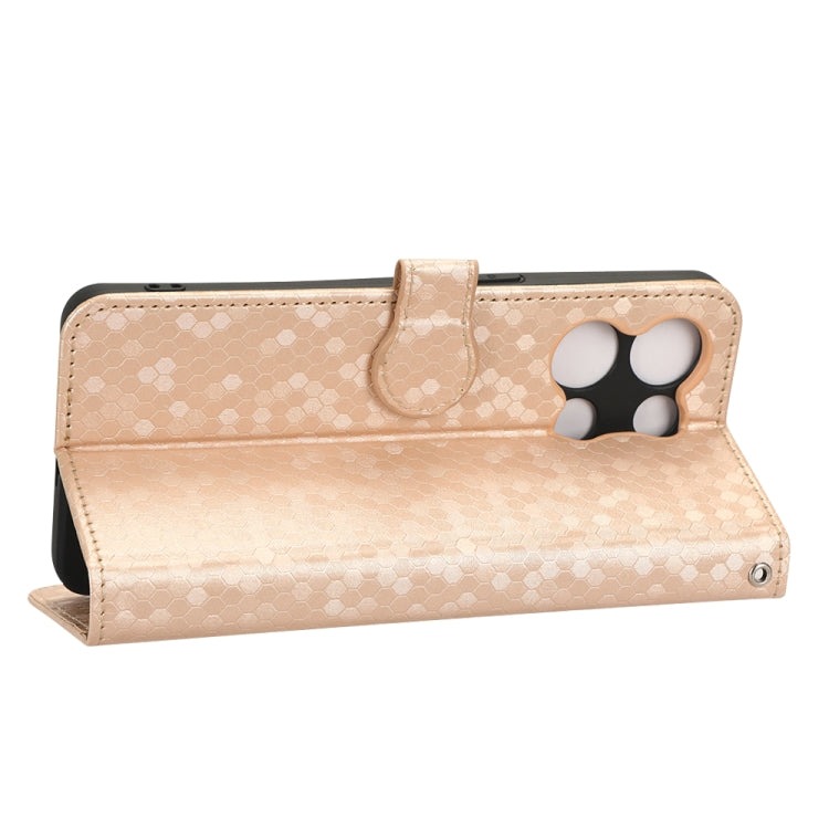 For OPPO Reno8 Pro 5G Honeycomb Dot Texture Leather Phone Case