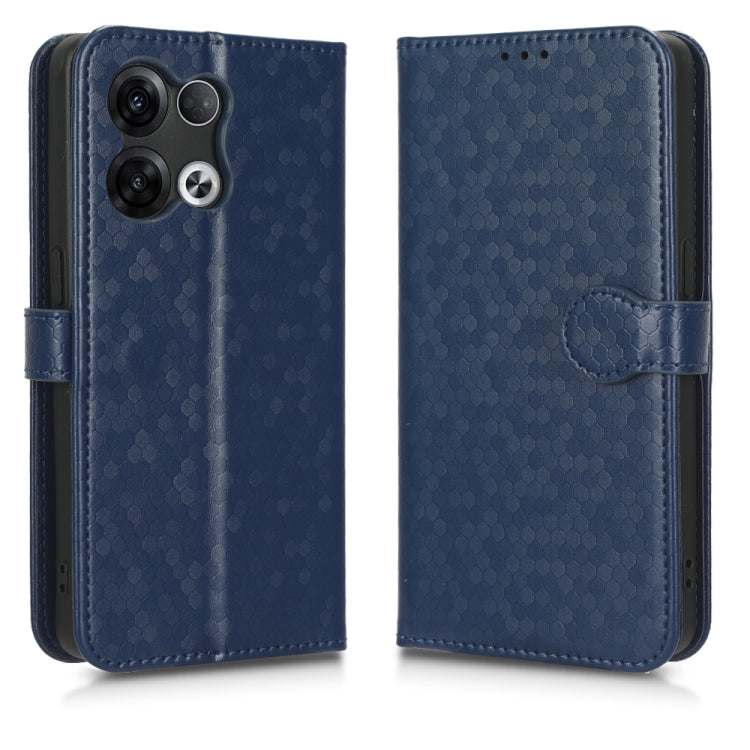 For OPPO Reno8 Pro 5G Honeycomb Dot Texture Leather Phone Case