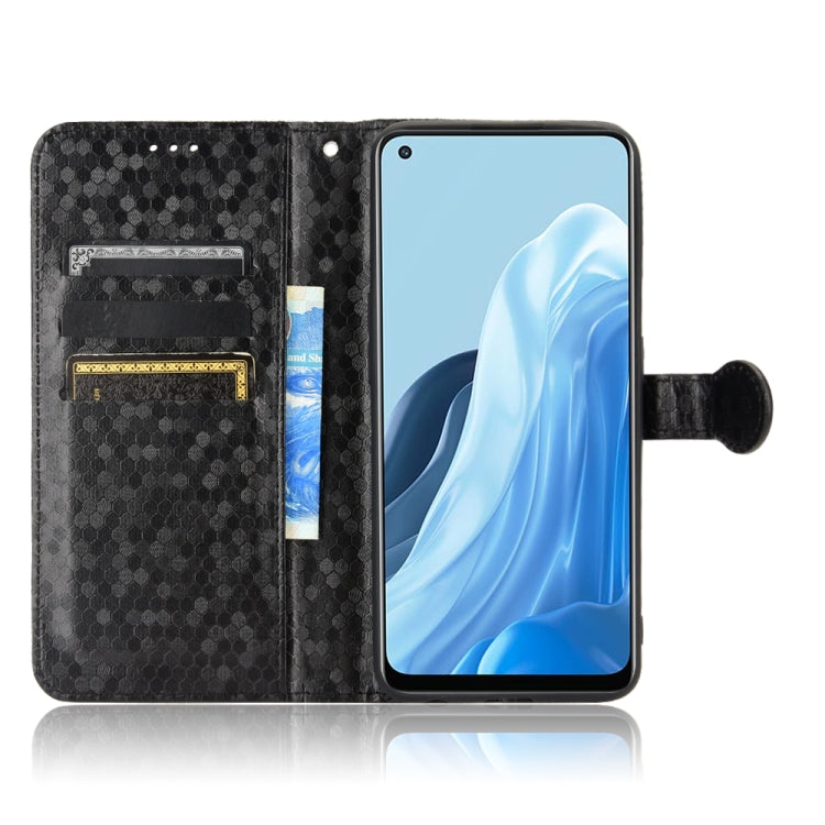 For OPPO Reno7 5G Global / Find X5 Lite Honeycomb Dot Texture Leather Phone Case
