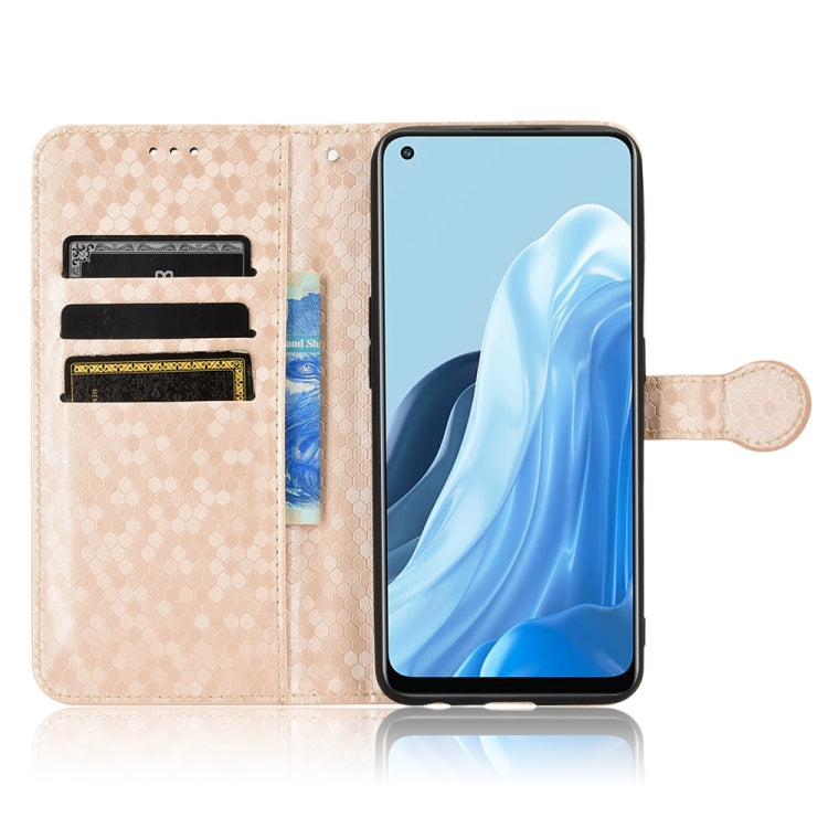 For OPPO Reno7 5G Global / Find X5 Lite Honeycomb Dot Texture Leather Phone Case
