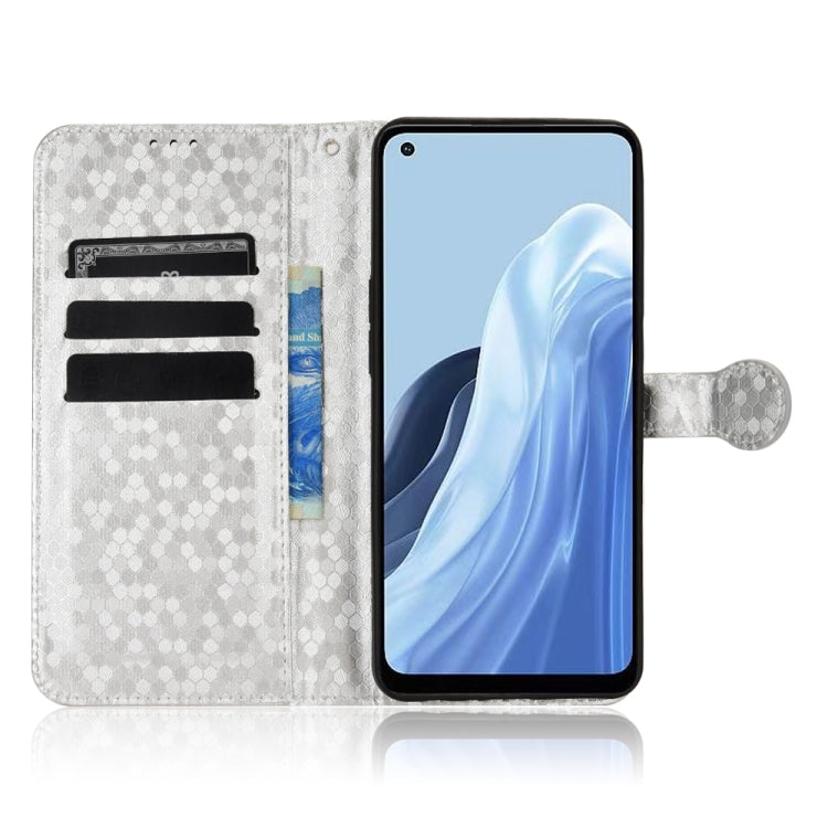 For OPPO Reno7 A JP Version Honeycomb Dot Texture Leather Phone Case
