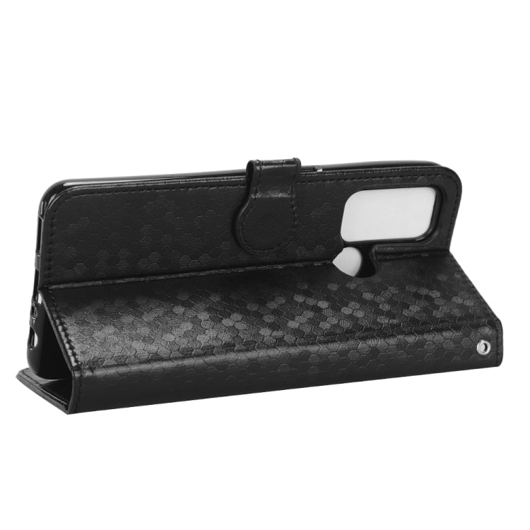 For OPPO Reno5 A Honeycomb Dot Texture Leather Phone Case