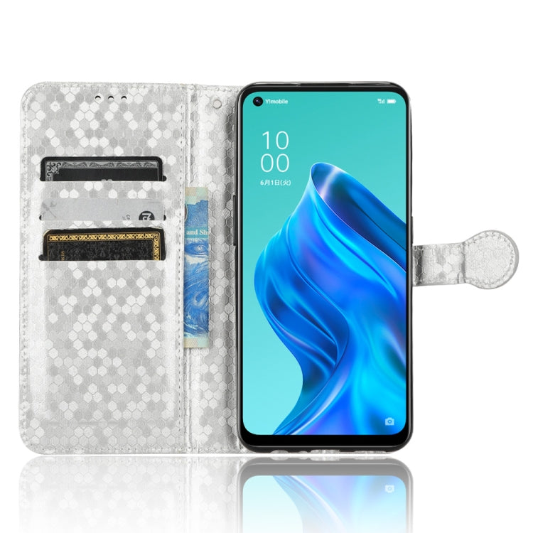 For OPPO Reno5 A Honeycomb Dot Texture Leather Phone Case