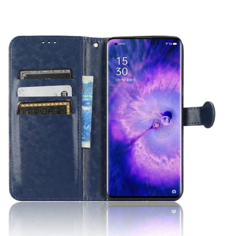 For OPPO Find X5 Honeycomb Dot Texture Leather Phone Case