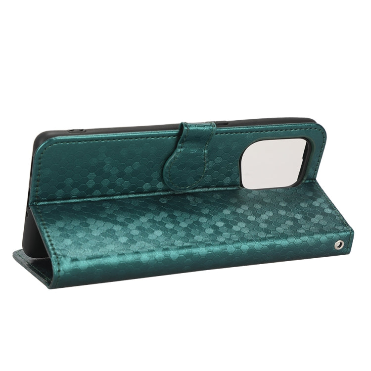 For OPPO Find X5 Honeycomb Dot Texture Leather Phone Case