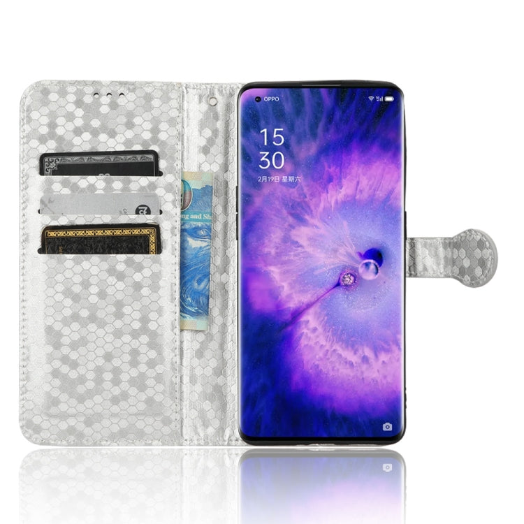 For OPPO Find X5 Honeycomb Dot Texture Leather Phone Case