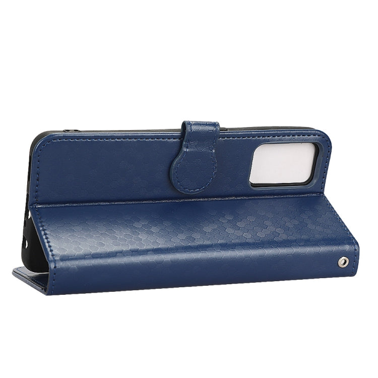 For OPPO A55s 5G / CPH2309 Honeycomb Dot Texture Leather Phone Case