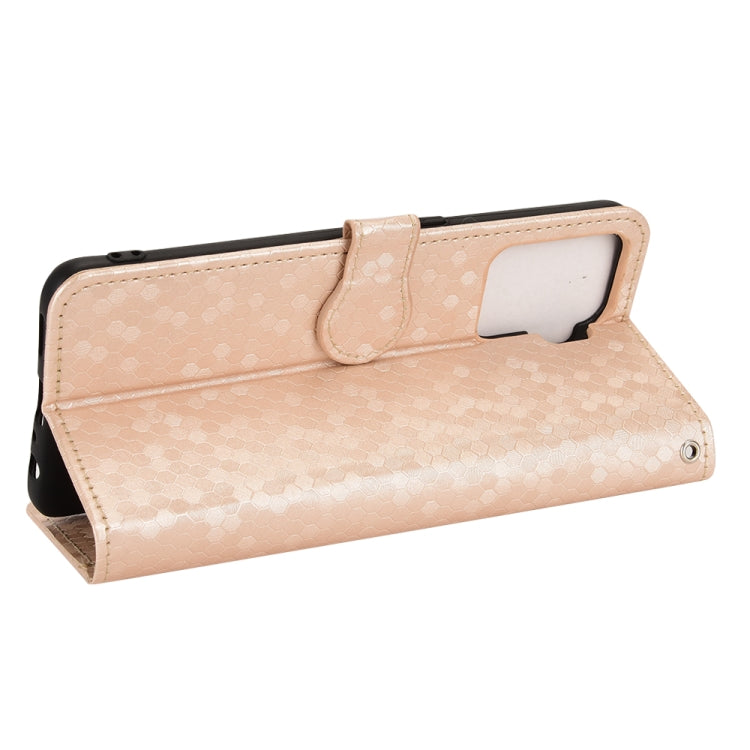 For OPPO A94 4G Honeycomb Dot Texture Leather Phone Case