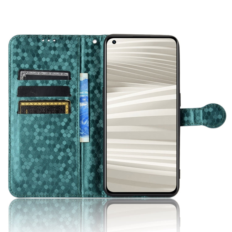 For Realme GT2 Pro Honeycomb Dot Texture Leather Phone Case