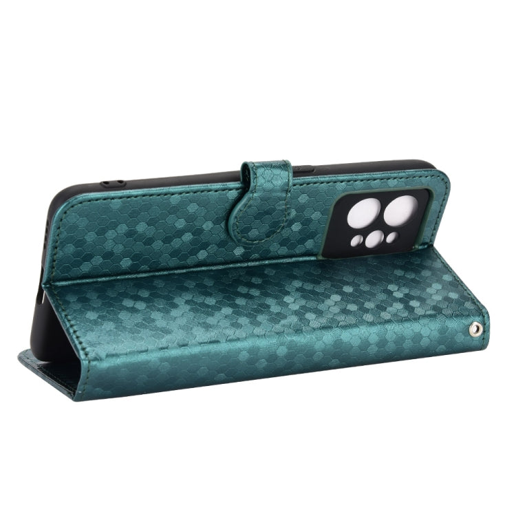 For Realme GT2 Pro Honeycomb Dot Texture Leather Phone Case