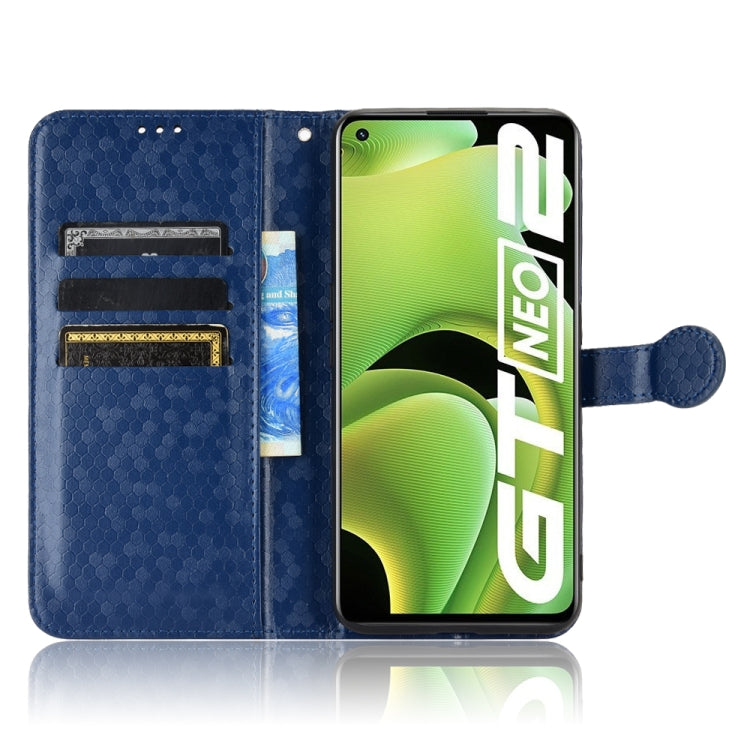 For Realme GT Neo2 Honeycomb Dot Texture Leather Phone Case