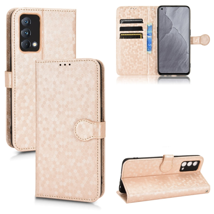 For Realme GT Master/Q3 Pro Carnival/K9 Master Honeycomb Dot Texture Leather Phone Case