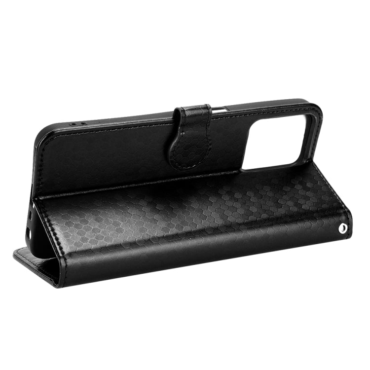 For Realme C35 Honeycomb Dot Texture Leather Phone Case