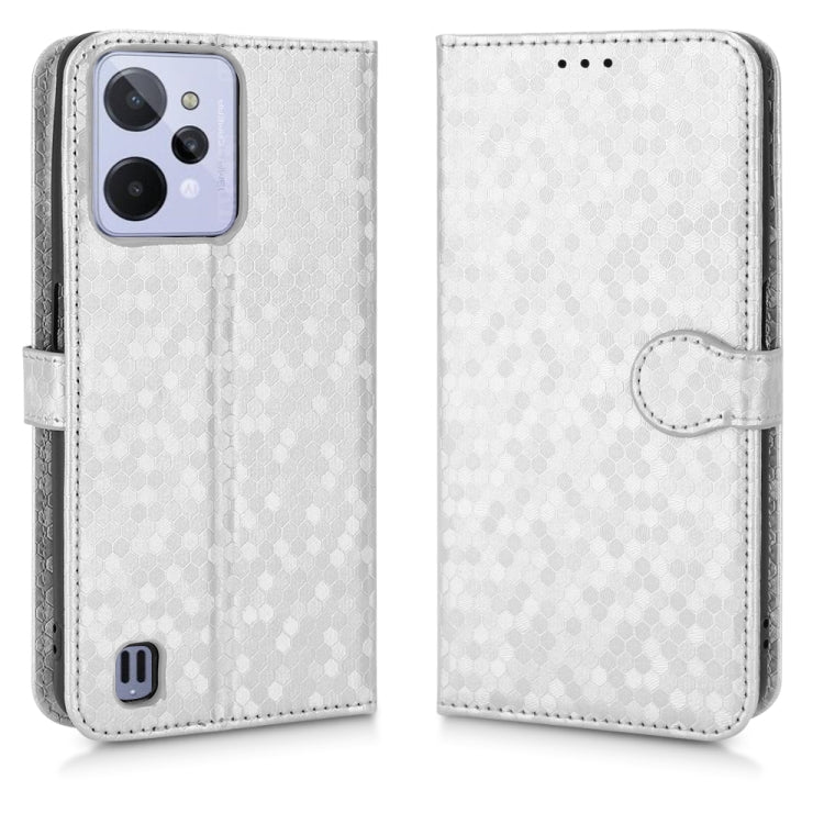 For Realme C31 Honeycomb Dot Texture Leather Phone Case