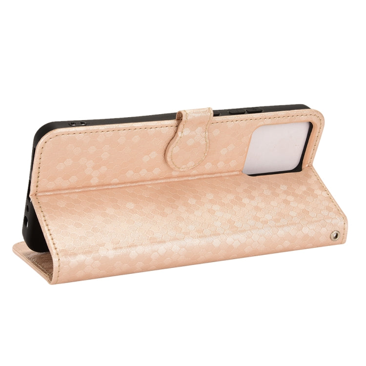 For Realme C30 4G Honeycomb Dot Texture Leather Phone Case