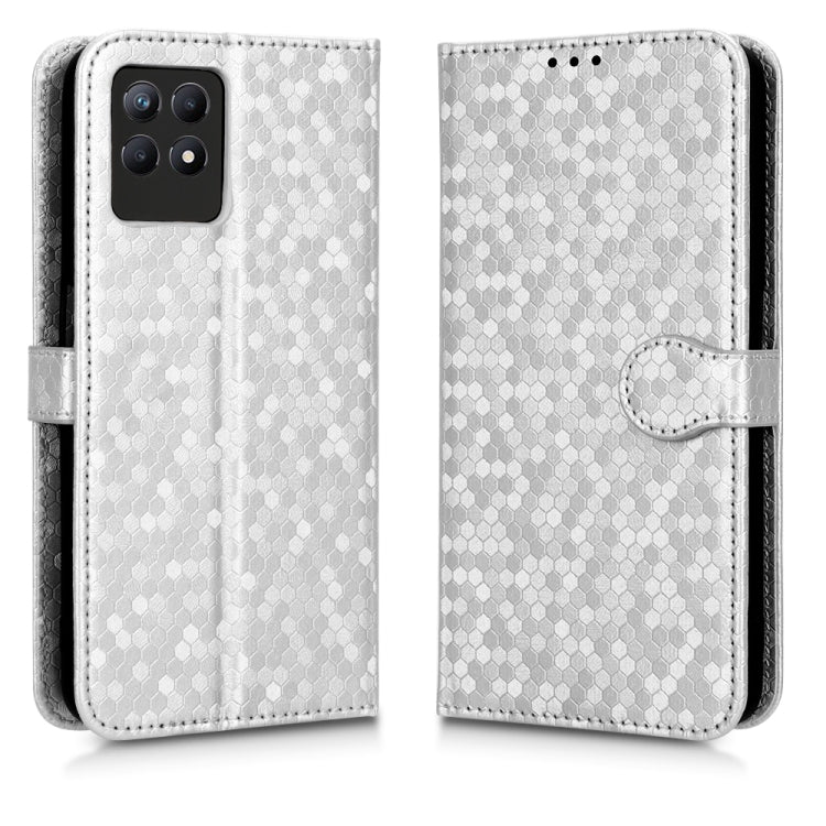 For Realme 8i Honeycomb Dot Texture Leather Phone Case