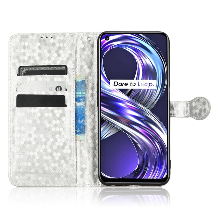 For Realme 8i Honeycomb Dot Texture Leather Phone Case