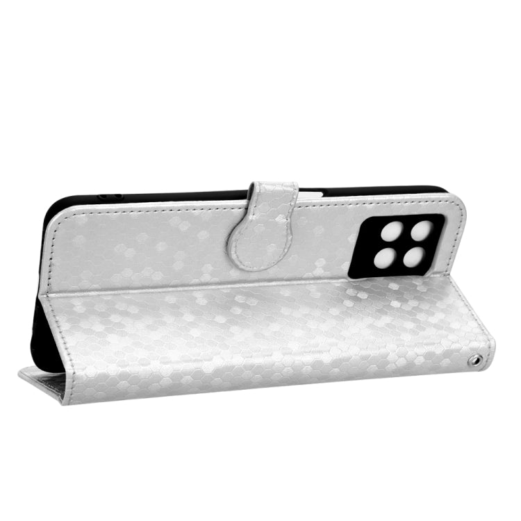 For Realme 8i Honeycomb Dot Texture Leather Phone Case