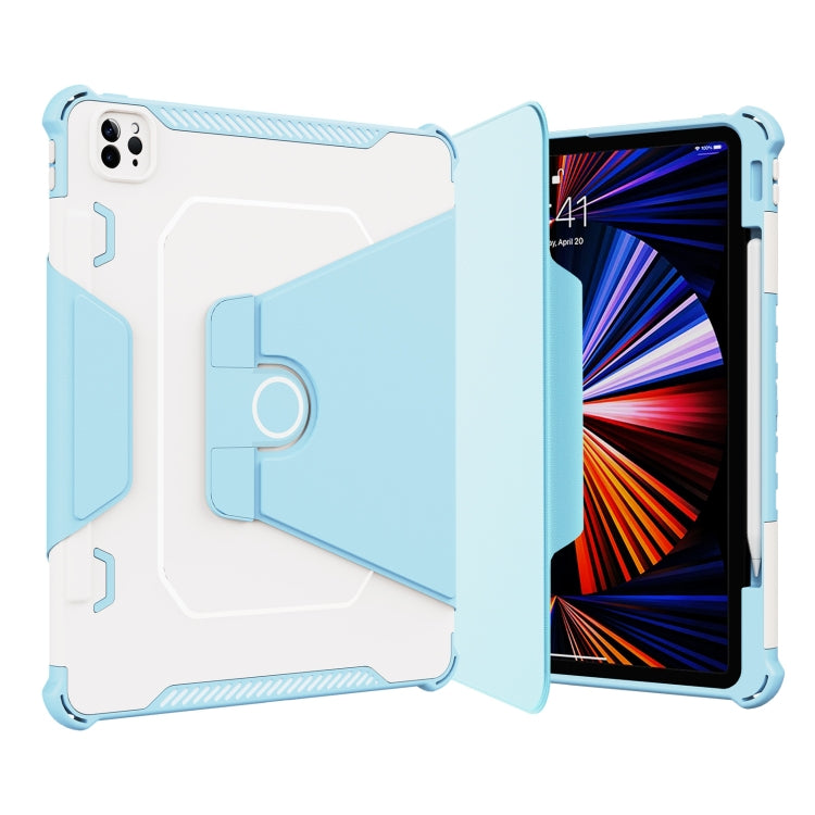 360 Degree Rotating Armored Smart Tablet Leather Case For iPad Pro 12.9 inch 2022/2021/2020/2018