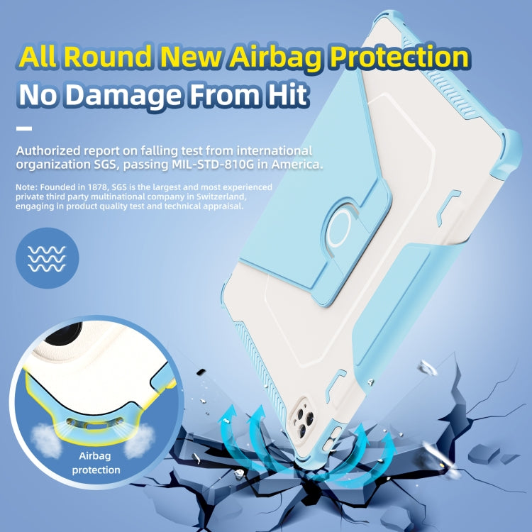 360 Degree Rotating Armored Smart Tablet Leather Case For iPad Pro 12.9 inch 2022/2021/2020/2018