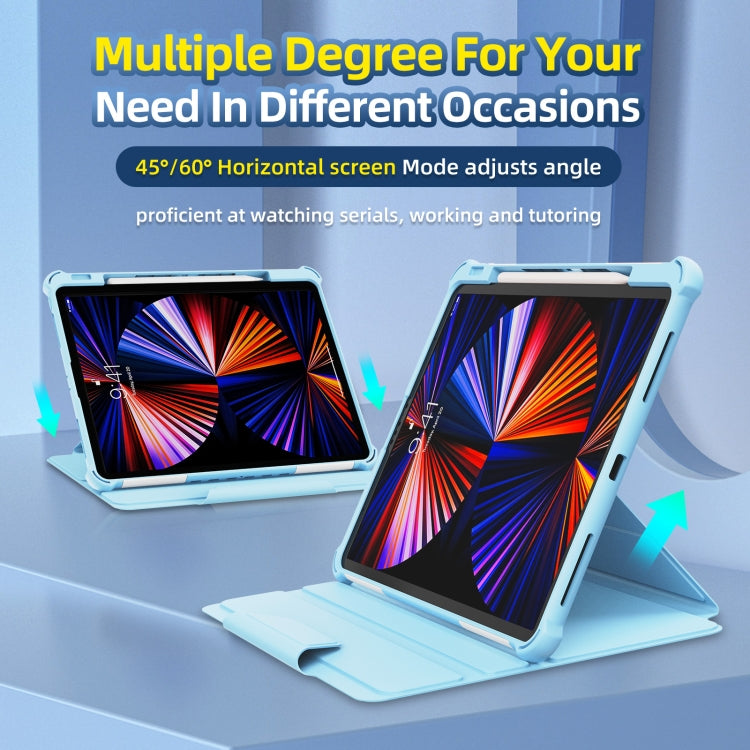 360 Degree Rotating Armored Smart Tablet Leather Case For iPad Pro 12.9 inch 2022/2021/2020/2018