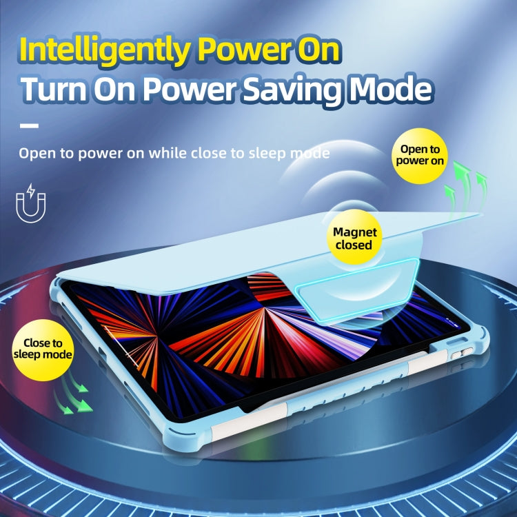 360 Degree Rotating Armored Smart Tablet Leather Case For iPad Pro 12.9 inch 2022/2021/2020/2018