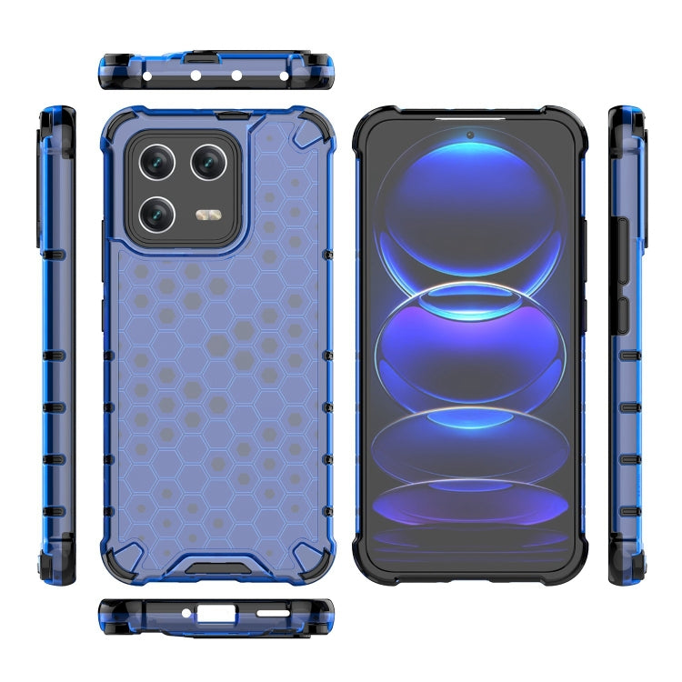 For Xiaomi 13 Lanyard Honeycomb Phone Case