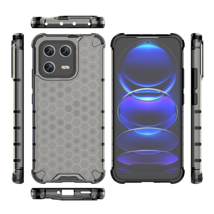 For Xiaomi 13 Lanyard Honeycomb Phone Case