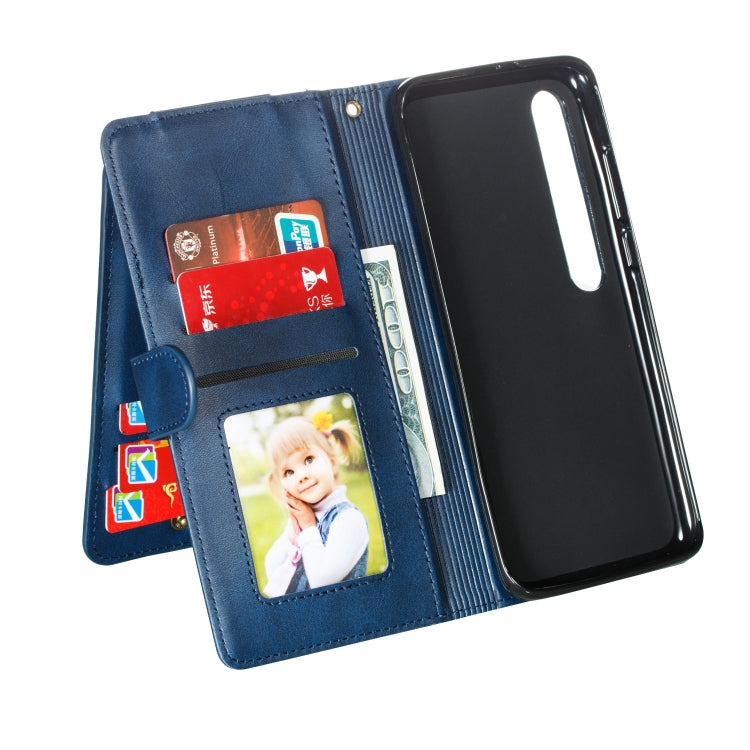 For Xiaomi Mi 10 Pro Nine Card Zipper Bag Horizontal Flip Leather Case With Holder & Card Slots & Photo Frame & Wallet