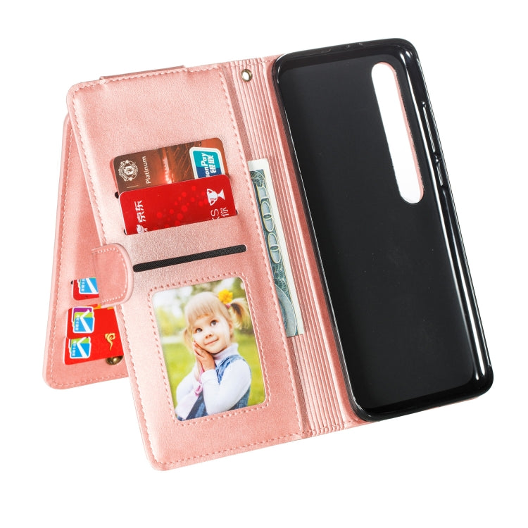 For Xiaomi Mi 10 Pro Nine Card Zipper Bag Horizontal Flip Leather Case With Holder & Card Slots & Photo Frame & Wallet