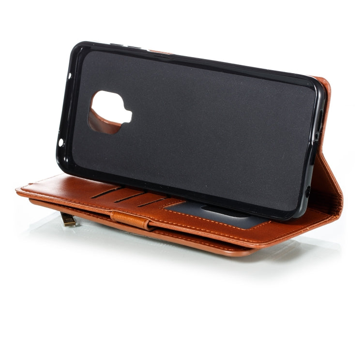 For Xiaomi Redmi Note 9 Pro Nine Card Zipper Bag Horizontal Flip Leather Case With Holder & Card Slots & Photo Frame & Wallet