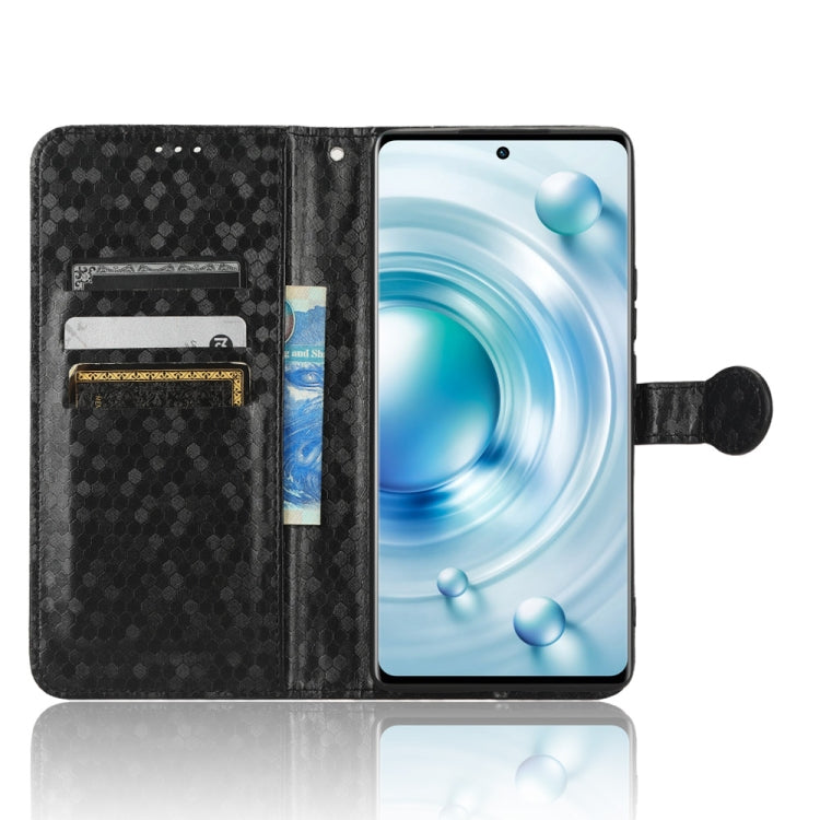 For vivo X80 Honeycomb Dot Texture Leather Phone Case