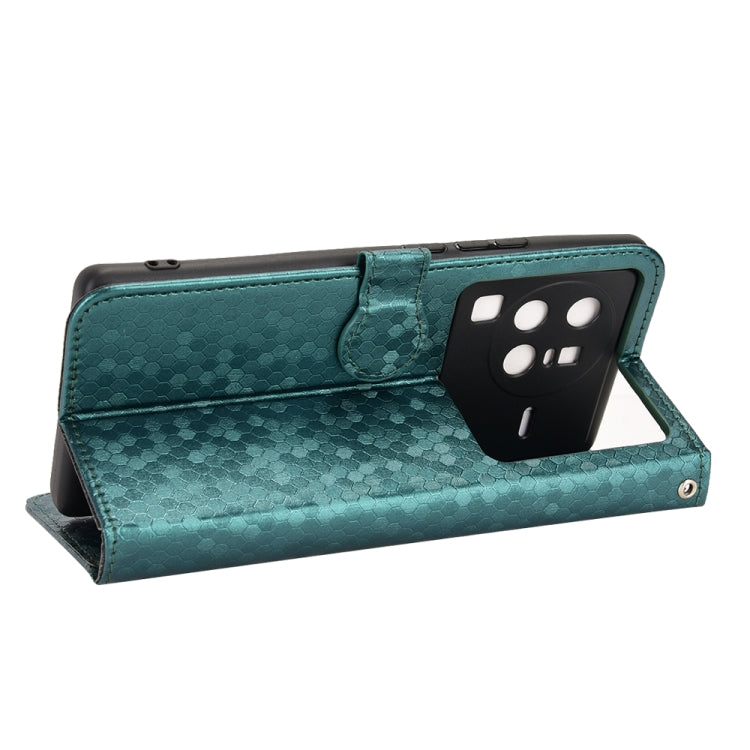 For vivo X80 Pro Honeycomb Dot Texture Leather Phone Case